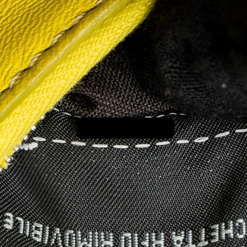 Fendi mini peekaboo lambskin light green SHW