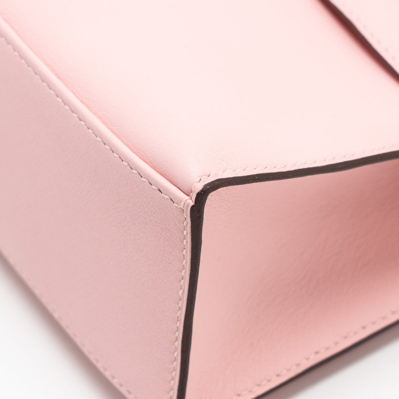 Hermes Kelly Pochette Swift Rose Sakura SHW Stamp D
