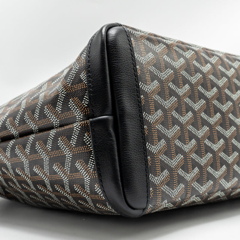 Goyard Artois PM Tote Bag Goyardline Canvas Black SHW