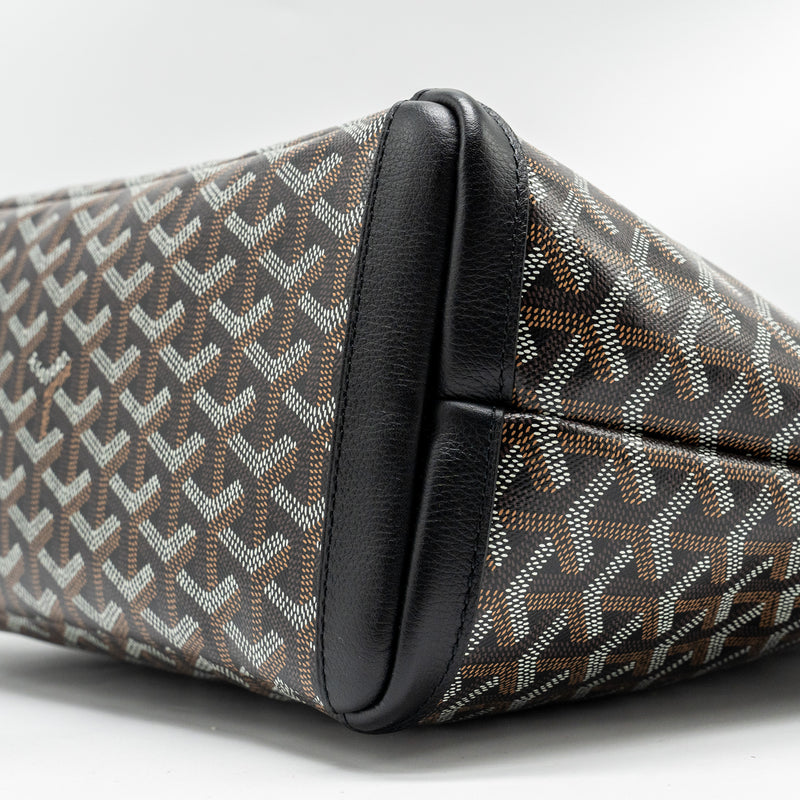 Goyard Artois PM Tote Bag Goyardline Canvas Black SHW