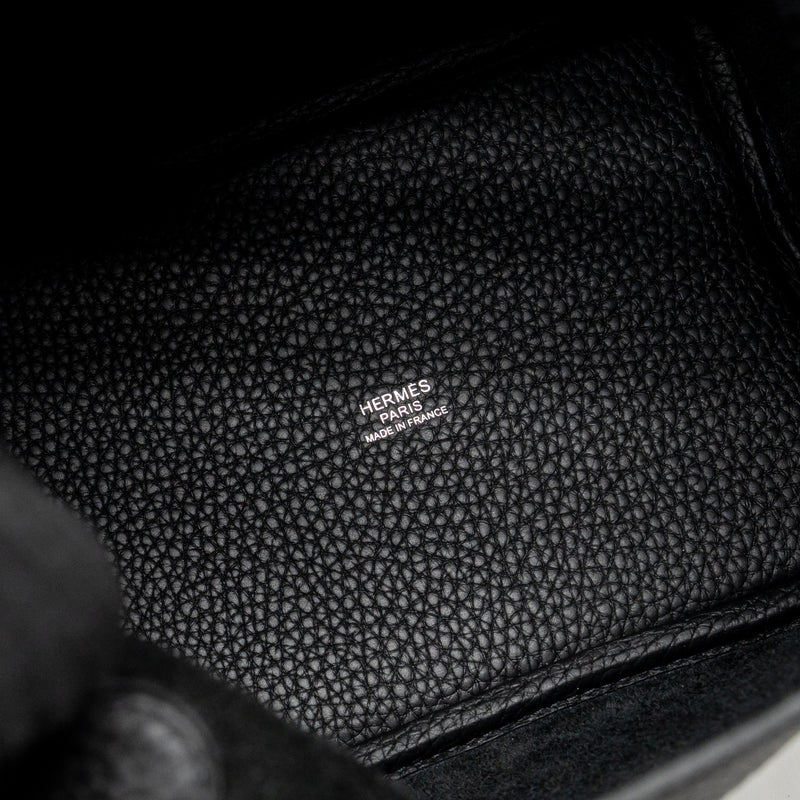 Hermes Picotin 18 Lock bag Clemence black SHW stamp Y