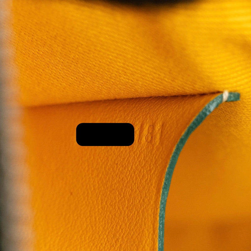 Goyard senat mm pouch goyardine canvas green SHW