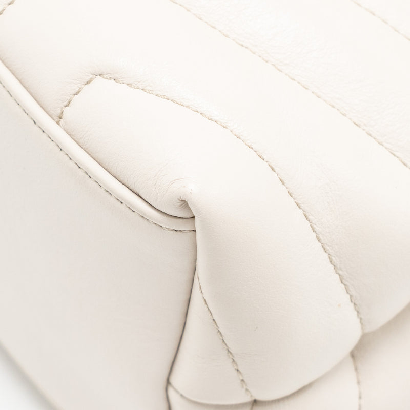 Saint Laurent/YSL Medium Lou Lou Bag Calfskin White SHW