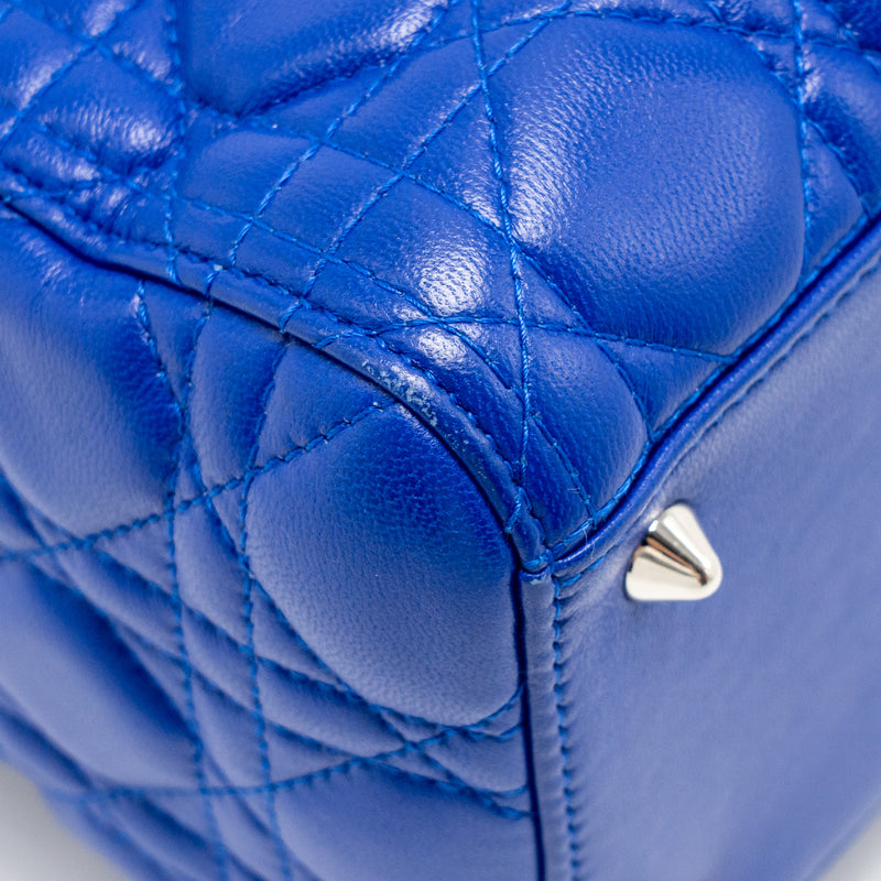 Dior Medium Lady Dior Lambskin Blue SHW