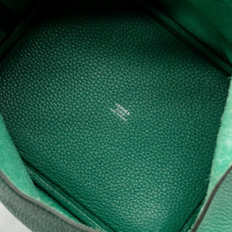 Hermes Picotin 22 Lock Bag Clemence Vert Vertigo SHW Stamp A