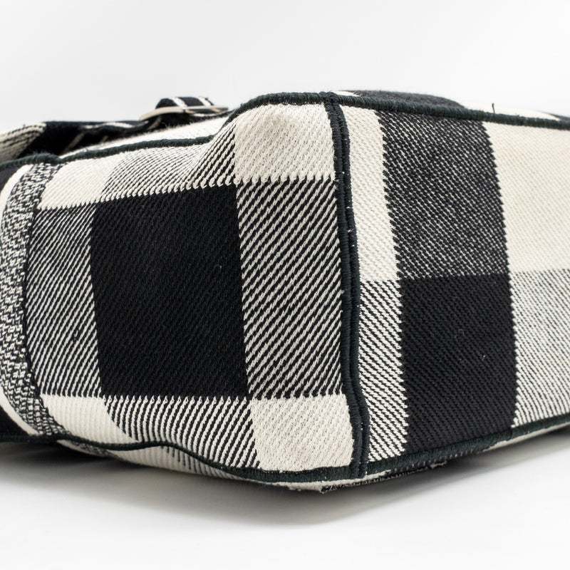 Dior Diorcamp Messenger Bag Canvas Black/White SHW