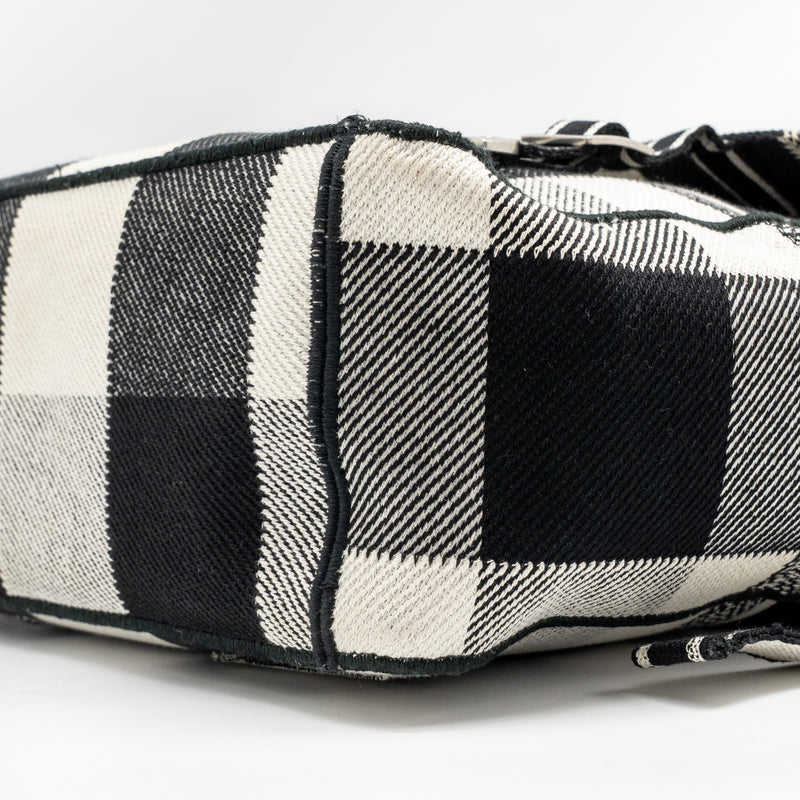 Dior Diorcamp Messenger Bag Canvas Black/White SHW