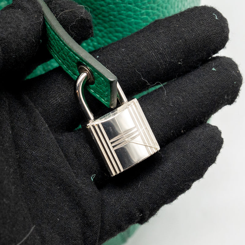 Hermes Picotin 22 Lock Bag Clemence Vert Vertigo SHW Stamp A