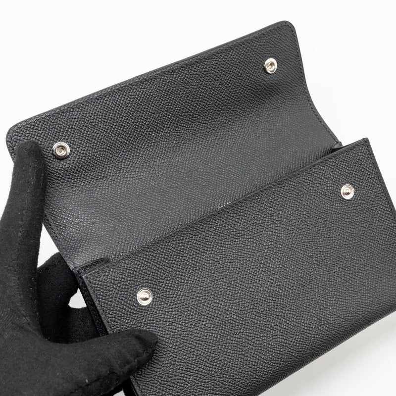 Hermes Hermesnap epsom black SHW stamp K