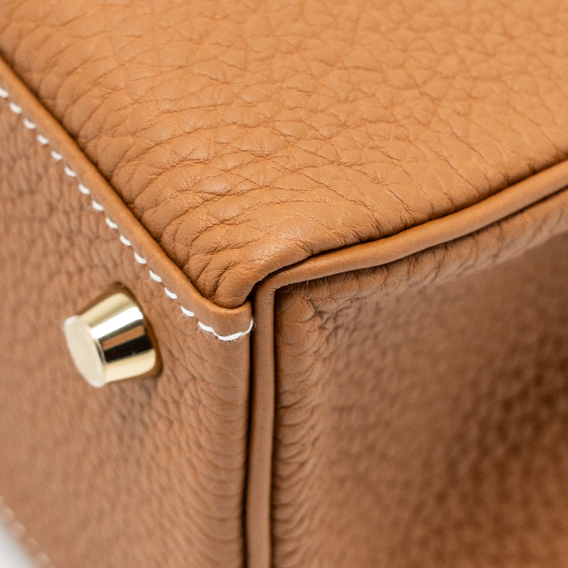 Hermes Kelly 25 Togo Gold GHW Stamp W