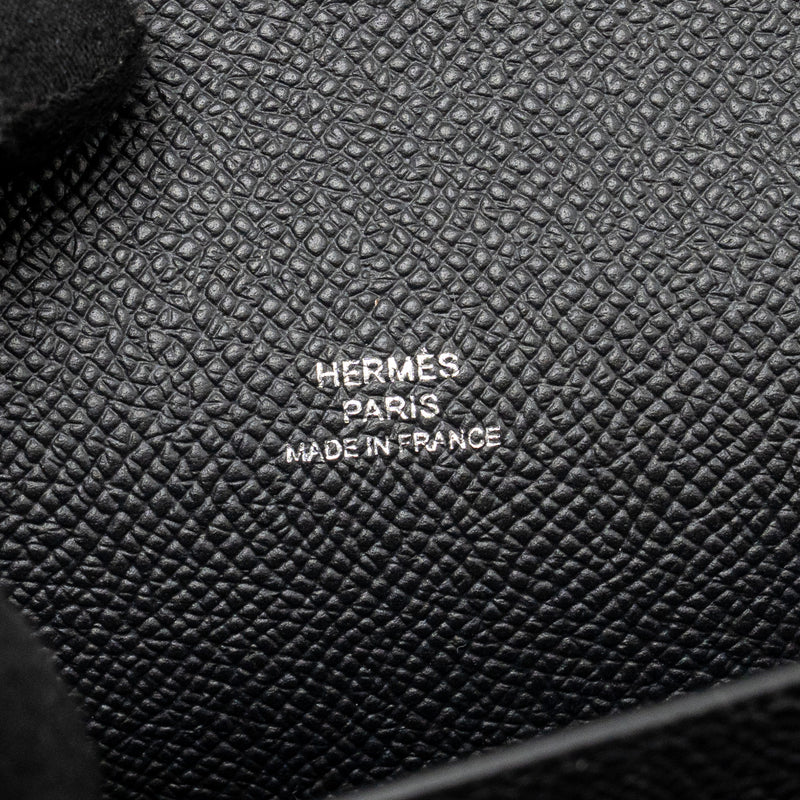 Hermes Hermesnap epsom black SHW stamp K