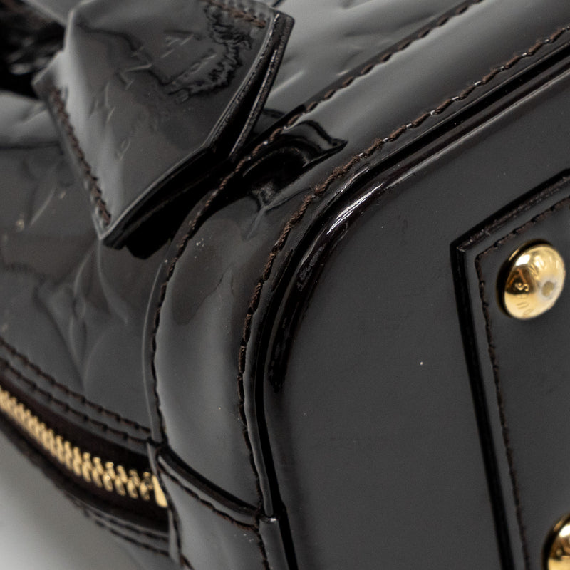 Louis Vuitton Alma BB Monogram Patent Amatante GHW