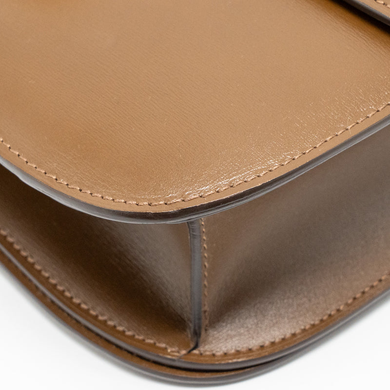 Celine Medium Classic Box Bag Calfskin Camel GHW