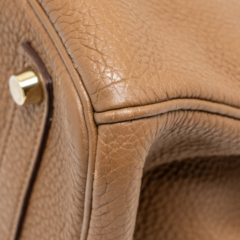 Hermes Birkin 35 Togo Alezan GHW stamp square M