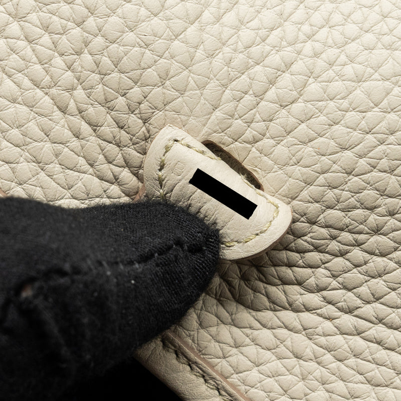 Hermes Mini Evelyn Clemence Beton GHW Stamp B