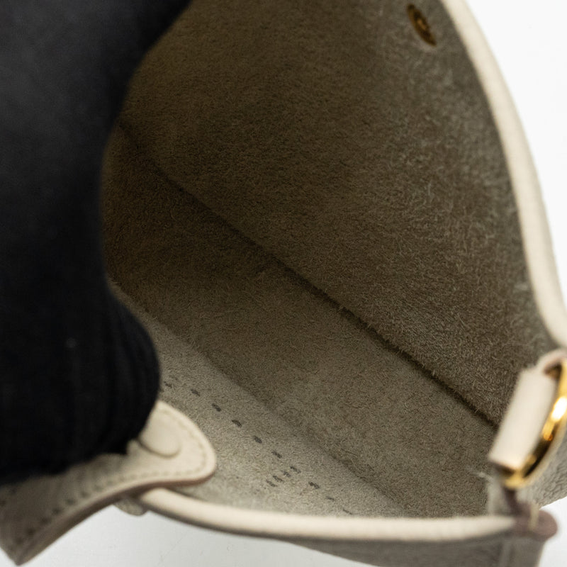 Hermes Mini Evelyn Clemence Beton GHW Stamp B
