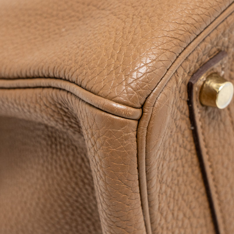 Hermes Birkin 35 Togo Alezan GHW stamp square M