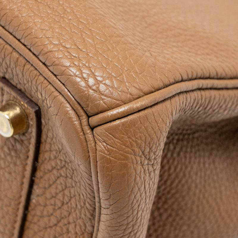 Hermes Birkin 35 Togo Alezan GHW stamp square M