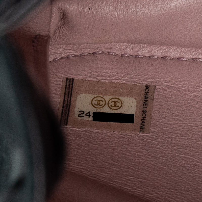 Chanel Flap Bag with chains handle calfskin black GHW