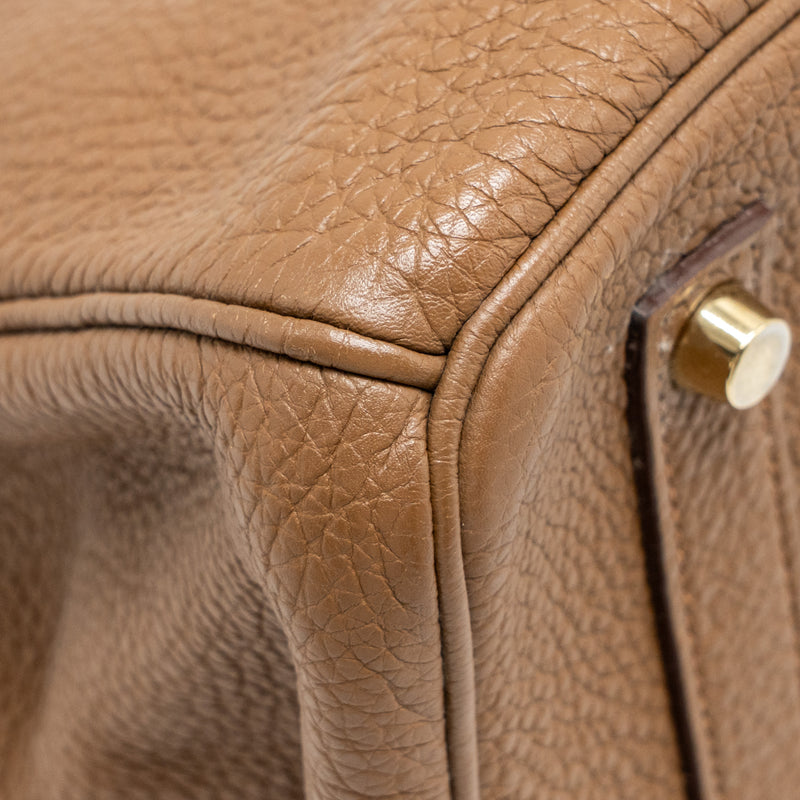 Hermes Birkin 35 Togo Alezan GHW stamp square M