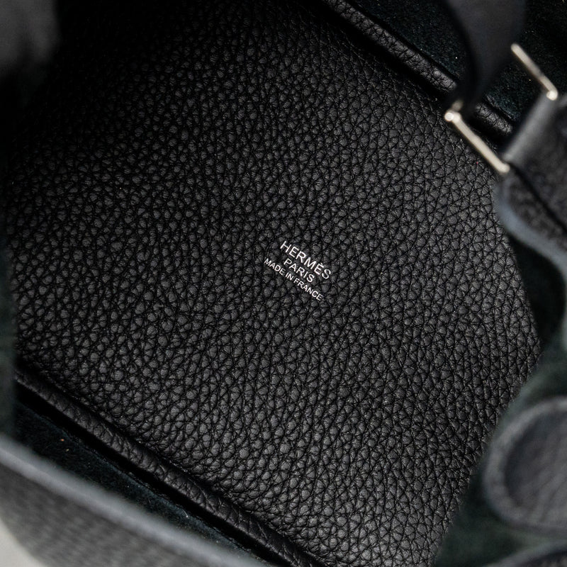 Hermes Picotin 18 lock bag clemence black SHW stamp Y