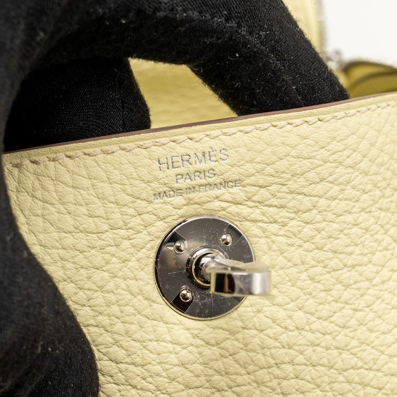 Hermes MINI Lindy II Clemence Jaune Milton SHW STAMP K
