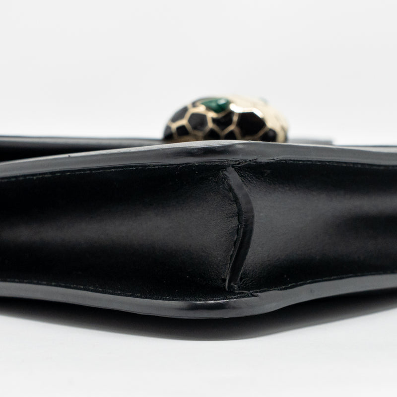 Bvlgari Serpenti Forever Crossbody bag Calfskin Black LGHW