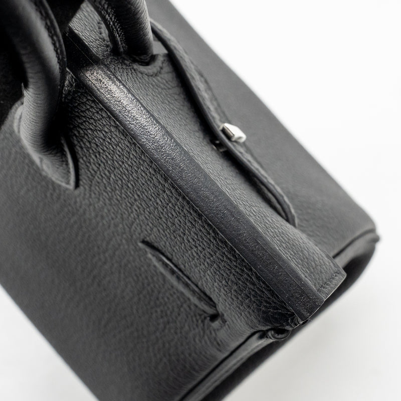 Hermes Birkin 25 Togo black SHW stamp K