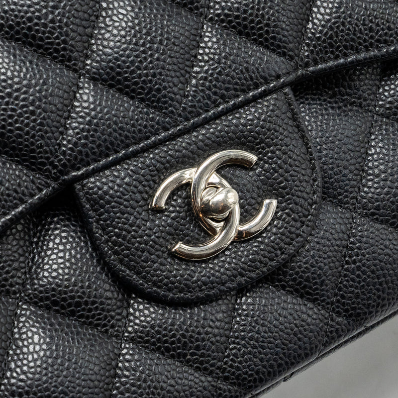Chanel Jumbo Classic Double Flap Bag Caviar BLACK SHW