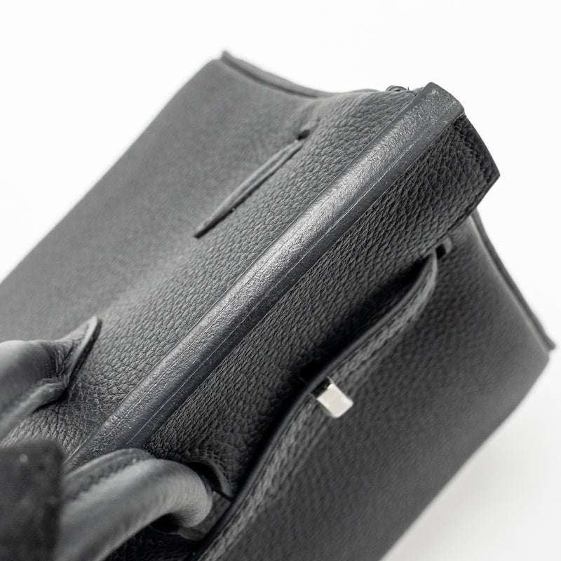 Hermes Birkin 25 Togo black SHW stamp K