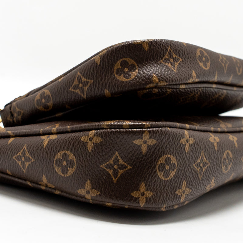 Louis Vuitton Multi Pochette Accessories Khaki Strap Monogram Canvas GHW
