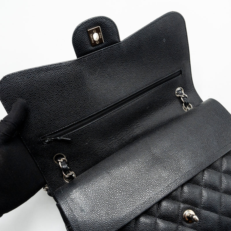 Chanel Jumbo Classic Double Flap Bag Caviar BLACK SHW