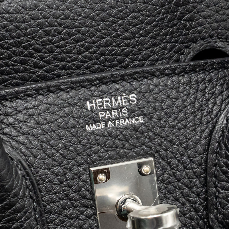 Hermes Birkin 25 Togo black SHW stamp K
