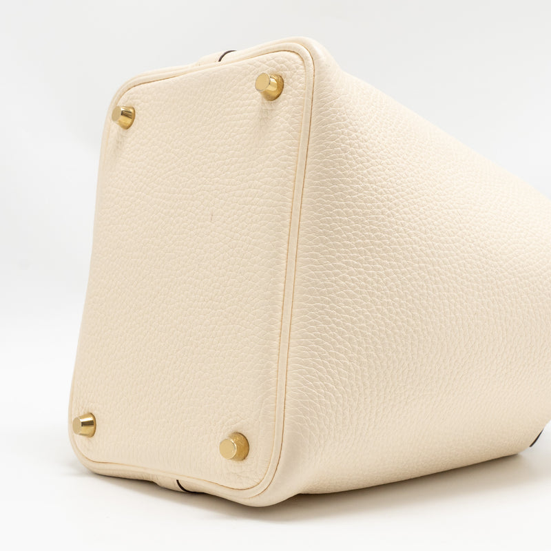 Hermes Picotin 18 Lock bag Clemence Nata GHW Stamp Z