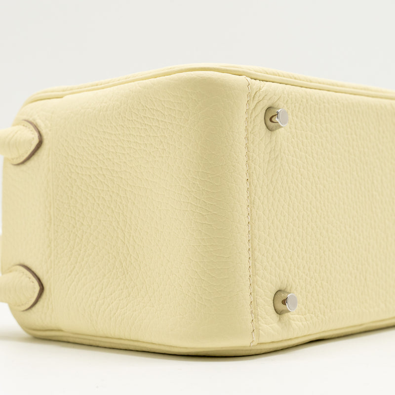 Hermes MINI Lindy II Clemence Jaune Milton SHW STAMP K