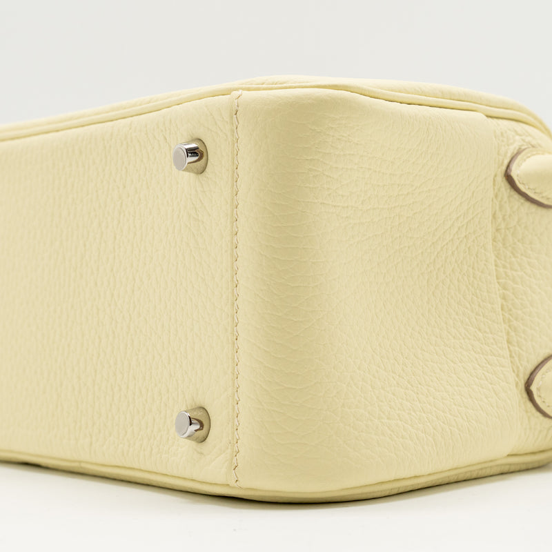 Hermes MINI Lindy II Clemence Jaune Milton SHW STAMP K