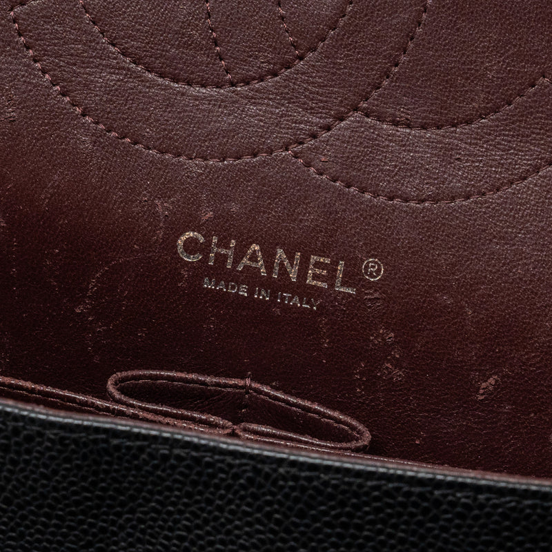 Chanel Jumbo Classic Double Flap Bag Caviar BLACK SHW