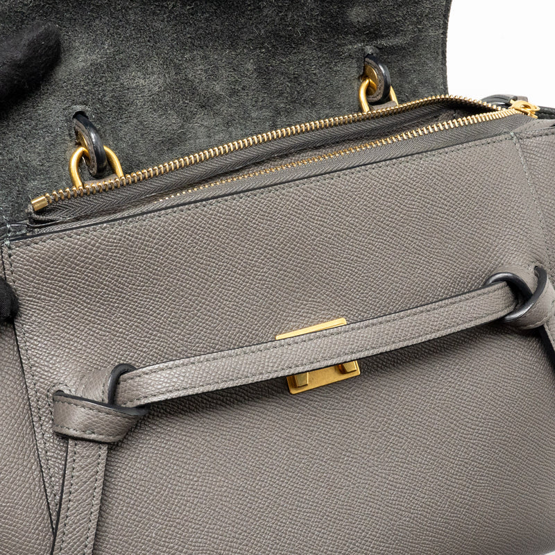Celine Micro belt bag calfskin grey GHW