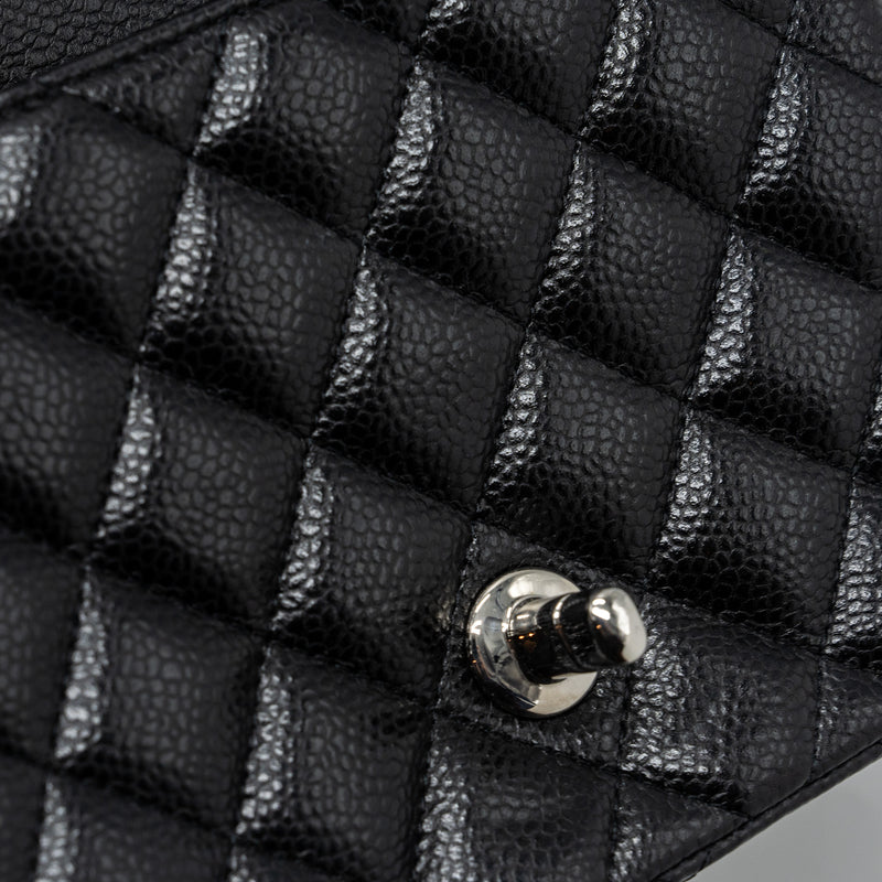 Chanel Classic Mini Square Flap Bag Caviar Black SHW