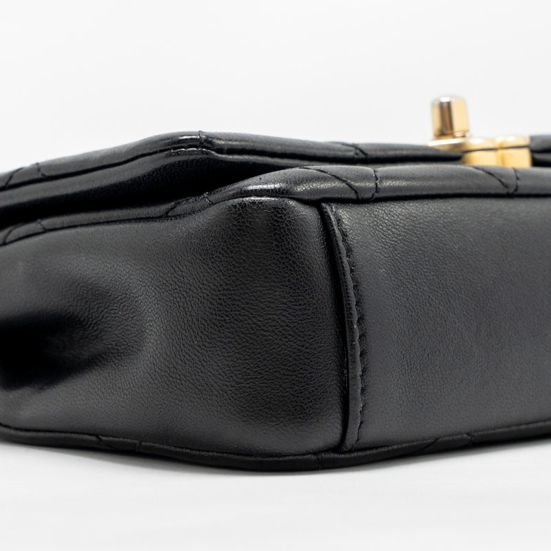 Chanel Small Chain Is More Flap Bag Lambskin Black GHW
