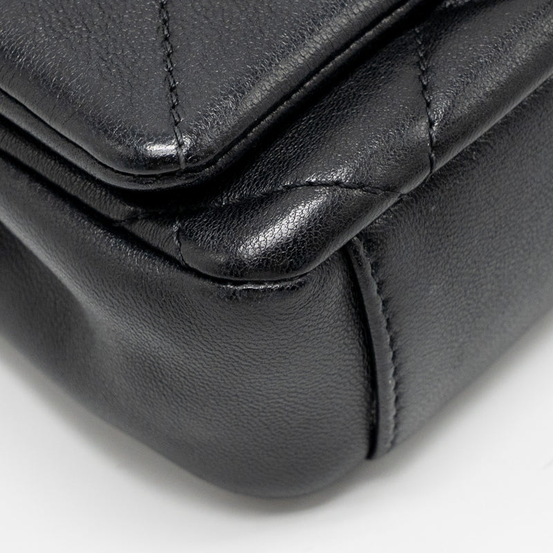 Chanel Small Chain Is More Flap Bag Lambskin Black GHW