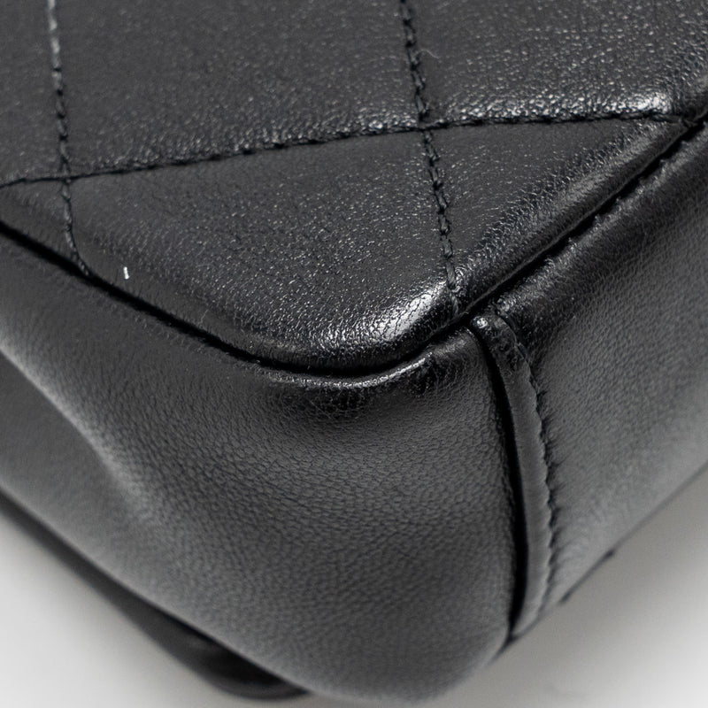 Chanel Small Chain Is More Flap Bag Lambskin Black GHW