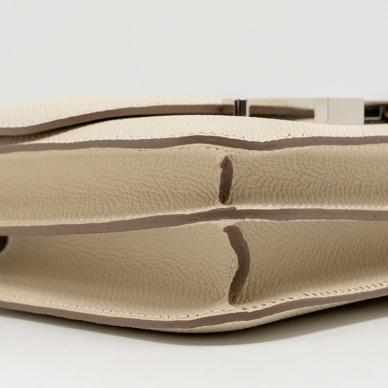 Hermes Mini Constance Epsom Craie SHW Stamp W