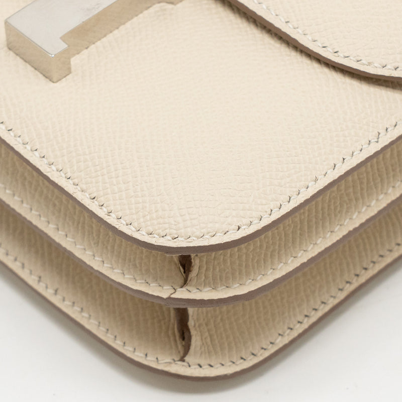 Hermes Mini Constance Epsom Craie SHW Stamp W