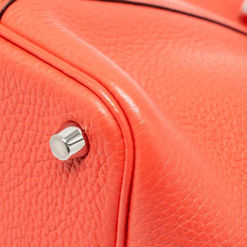 Hermes Picotin 18 Lock bag Clemence rose Jaipur SHW stamp C