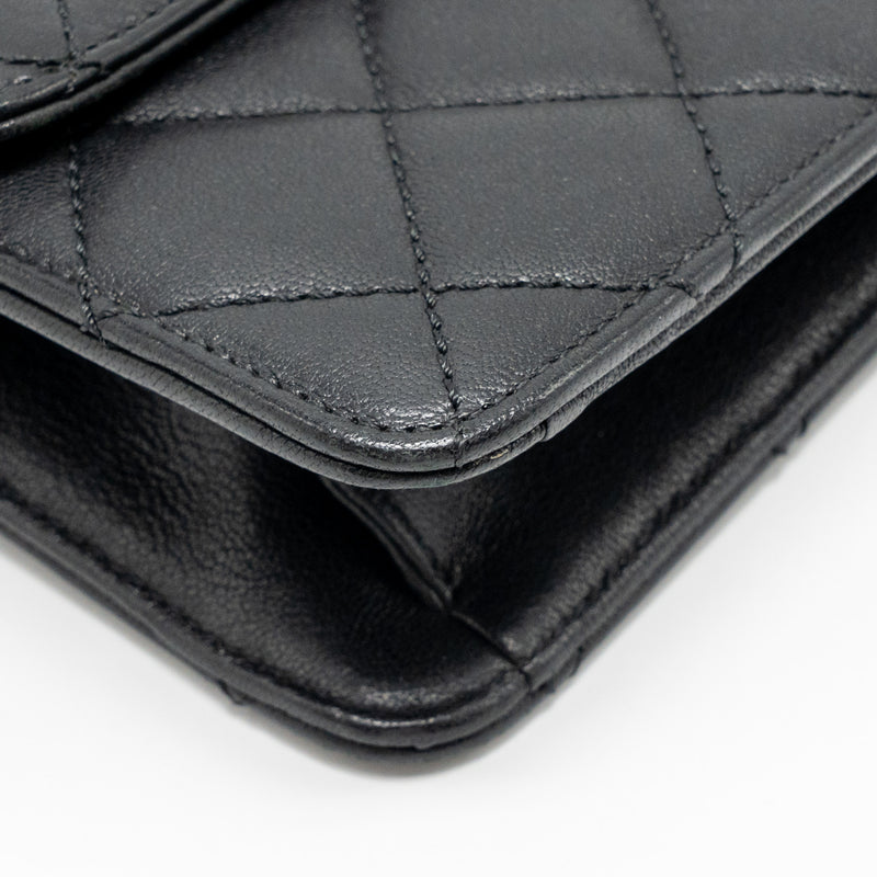 Chanel Beauty Lock Flap Bag Sheepskin Black GHW
