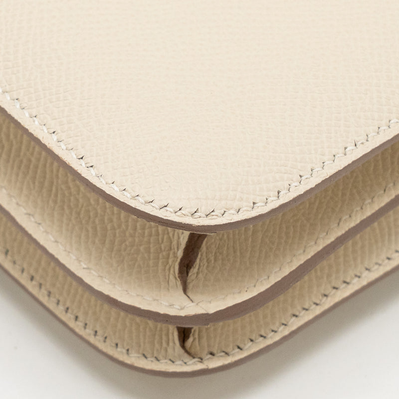 Hermes Mini Constance Epsom Craie SHW Stamp W