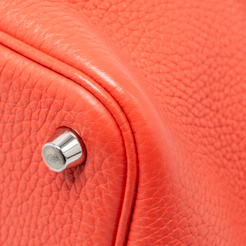 Hermes Picotin 18 Lock bag Clemence rose Jaipur SHW stamp C