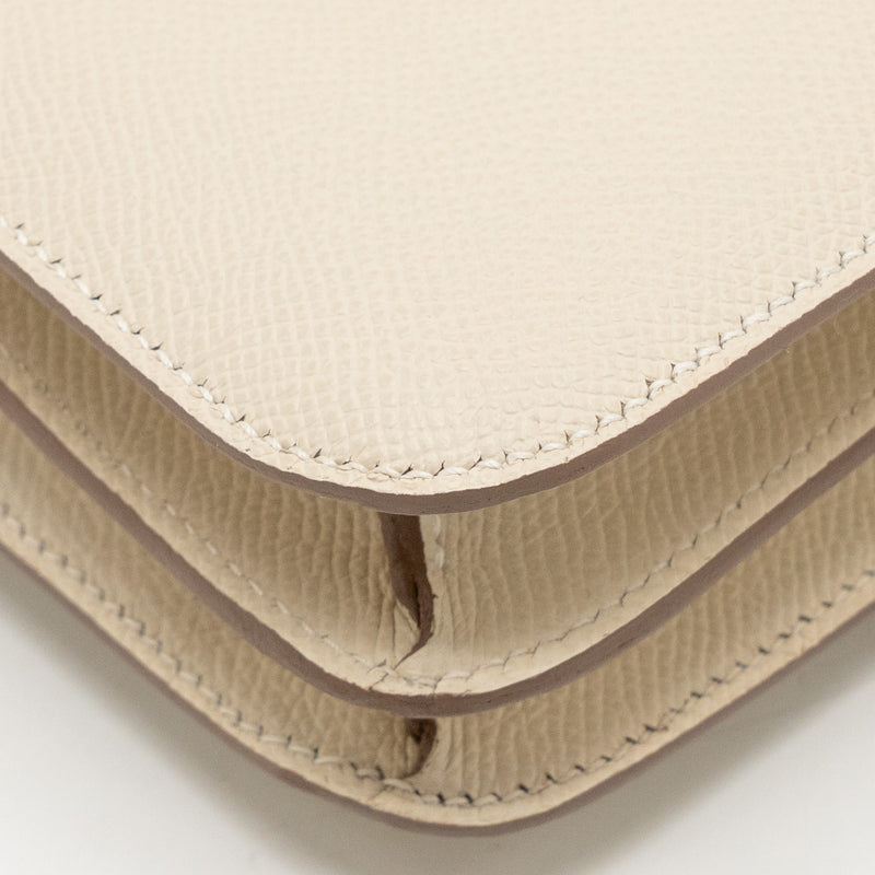 Hermes Mini Constance Epsom Craie SHW Stamp W