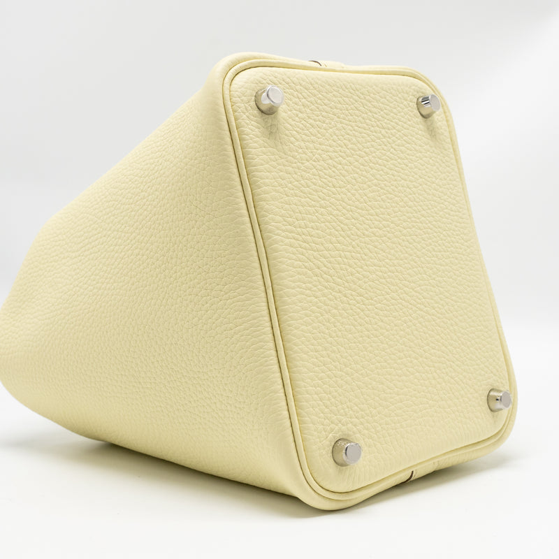Hermes Picotin 18 Lock Bag Clemence Jaune Milton SHW Stamp K